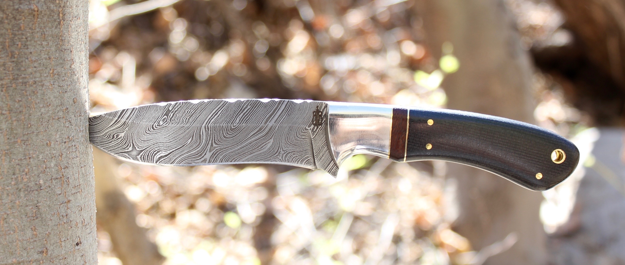 Buck n Bear Damascus Hunting Knife