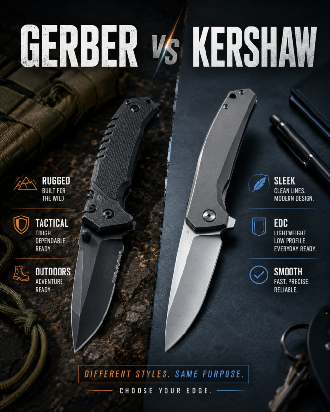 Gerber vs Kershaw budget knife brand comparison