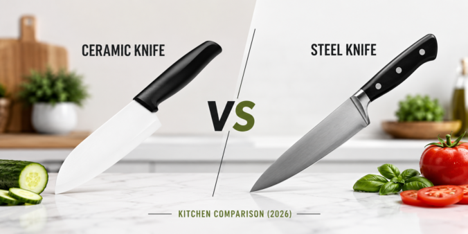 Ceramic Knife vs Steel Knife: Kitchen Comparison (2026)