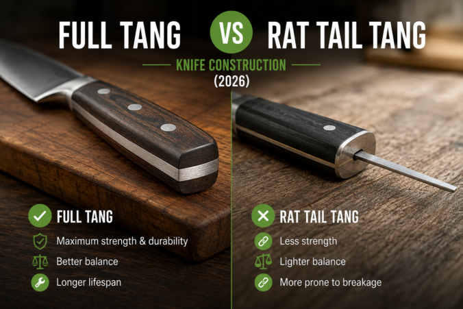Full Tang vs Rat Tail Tang Knife Construction (2026)