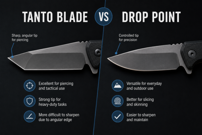 Tanto Blade vs Drop Point